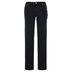 Darkpark Black Cotton Straight-Leg Women's Jeans